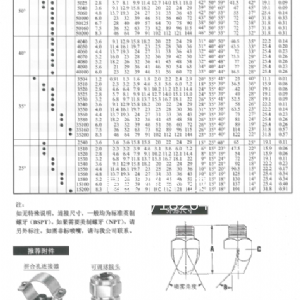 扇形噴嘴P系列